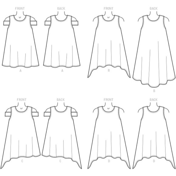 McCalls M7737 Sewing Pattern Childrens Dresses Size 3-6 - Picture 3 of 3